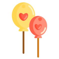 Balloon hearts