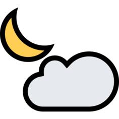 多云的夜晚