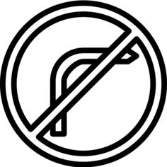 No turn right