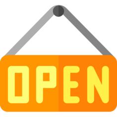 Open sign