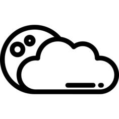 多云的夜晚