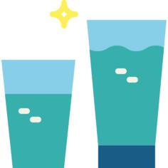 Glass of water