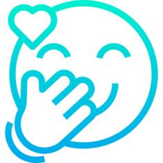 傻笑