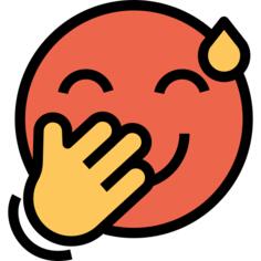 傻笑