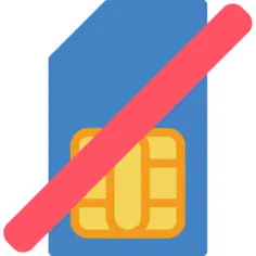 No sim card