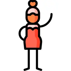 Man dressed as a woman