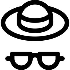 帽子和眼镜