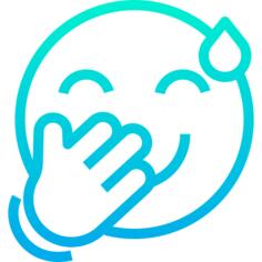傻笑