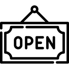 Open sign