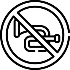 No music