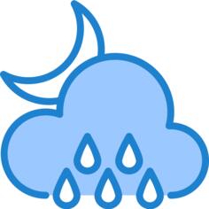 多雨的
