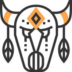 Bull skull