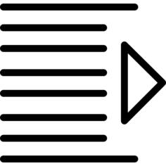 Right indentation