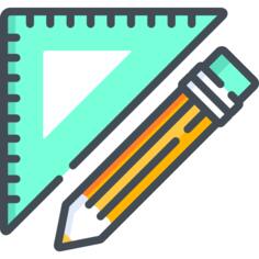 Ruler and pencil