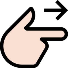 Pointing right