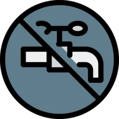 No water