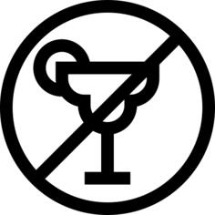 No alcohol