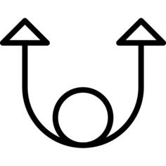 Upward