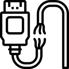 Broken cable