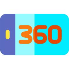 360 degrees