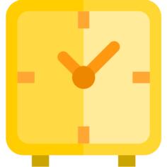 Squared clock
