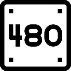 480 pixels
