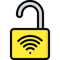 Open padlock