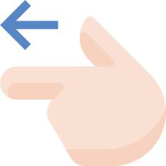 Pointing left