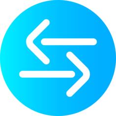 Left and right arrows