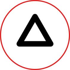 Triangle button