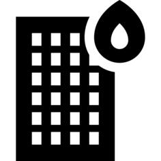 Burning building