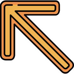 对角线箭头