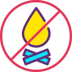 No fire