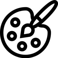 绘画调色板