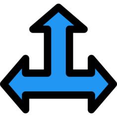 三个箭头