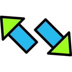 Diagonal arrows