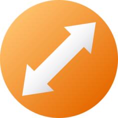Diagonal arrow