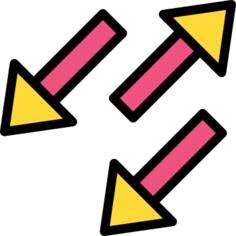 Diagonal arrows