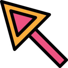 Diagonal arrow
