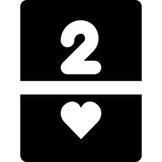 Two of hearts