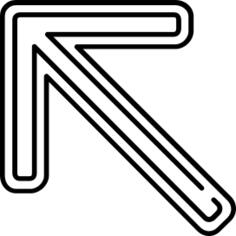 对角线箭头