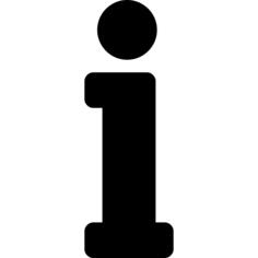 Info letter interface sign
