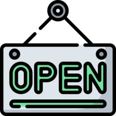 Open sign