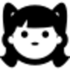 Girl face with ponytails