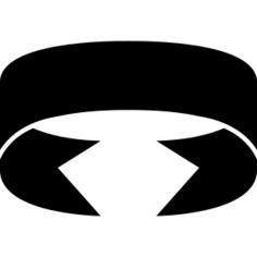 Ribbon circle in perspective
