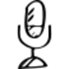 Microphone sketched tool symbol