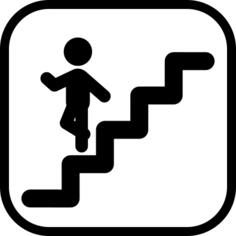 Walking downstairs