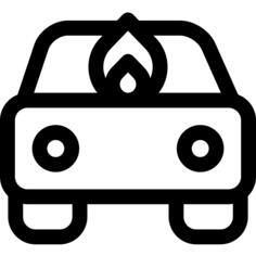 Car on fire