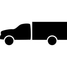 Deliver truck silhouette