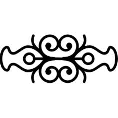 Double symmetry in floral design